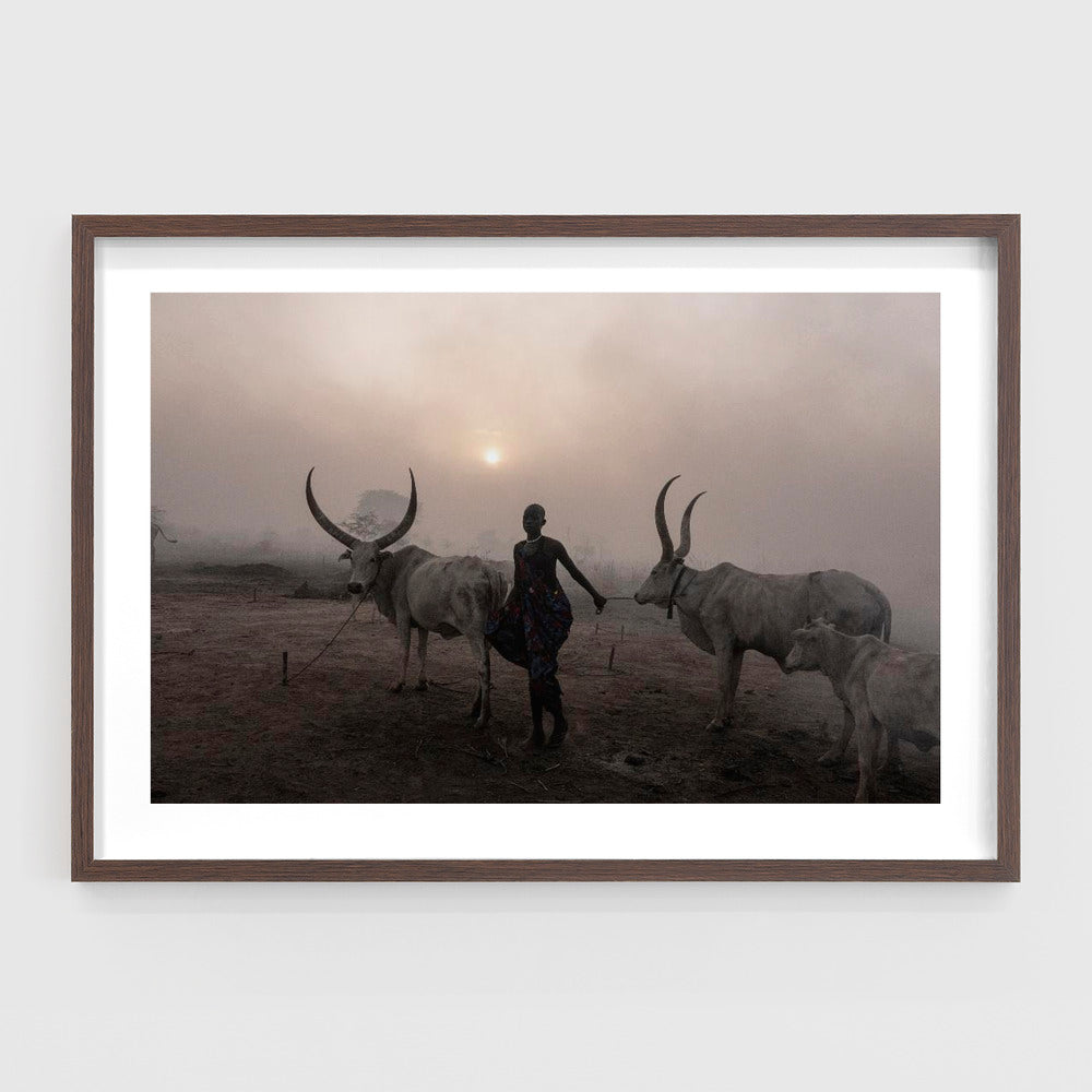 Sunset at Toch Manga Mundari Camp, South Sudan