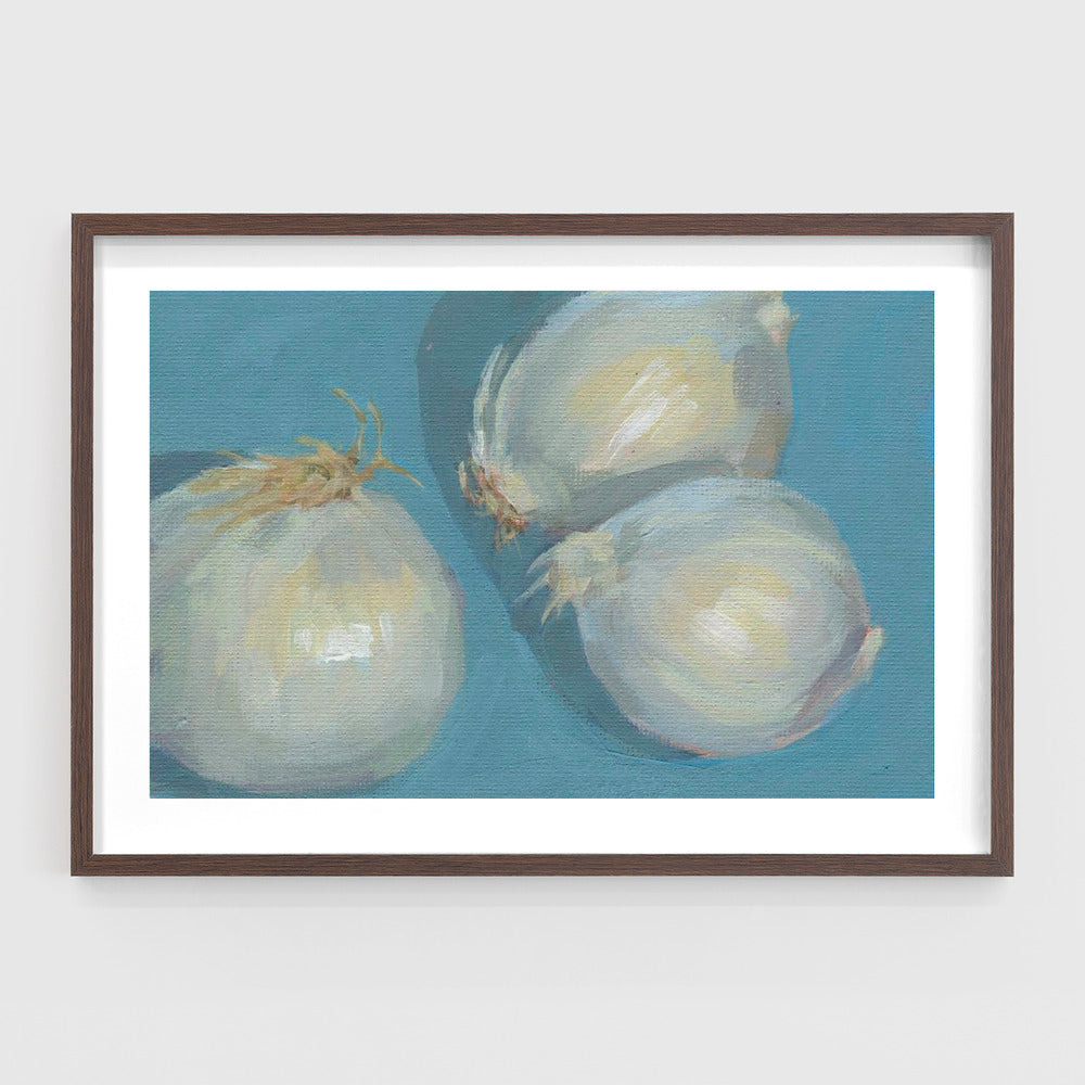 Onions on Blue