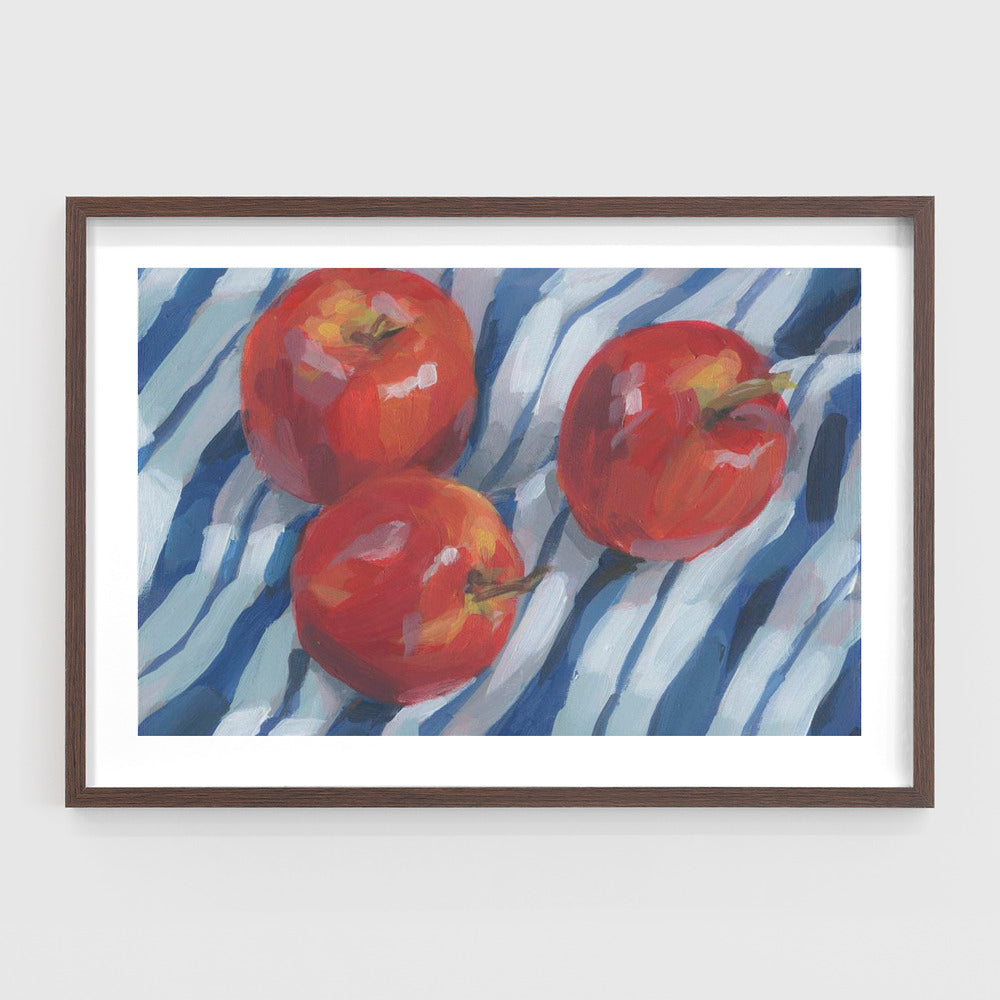 Three Red Apples