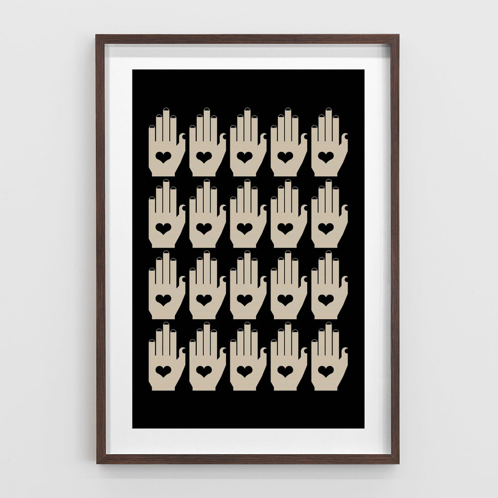 Retro Hands Black