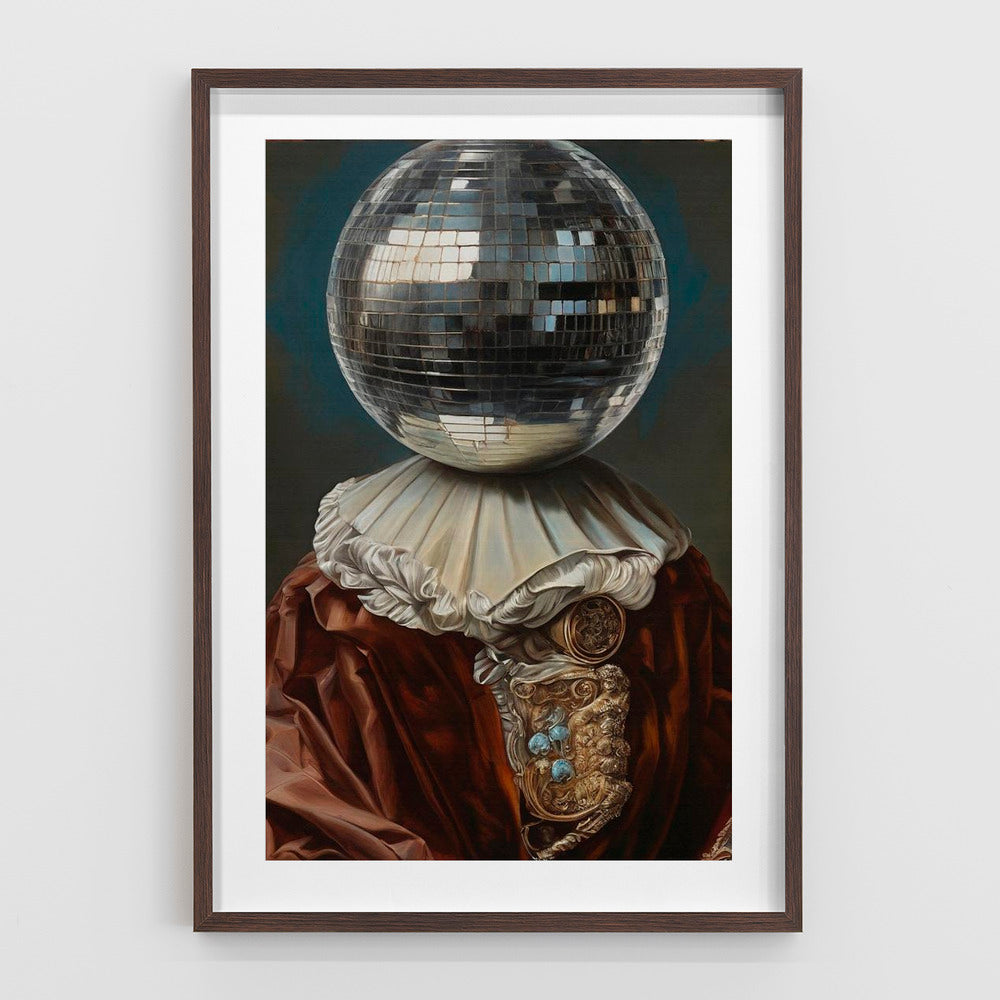 Antique Disco Ball, A Man with Disco head