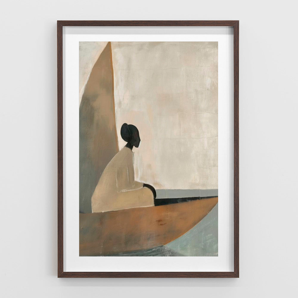 Quadro Woman On Boat