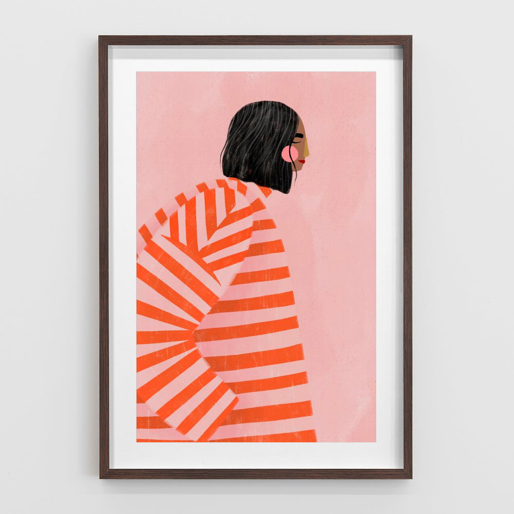 The Woman With the Orange Stripes