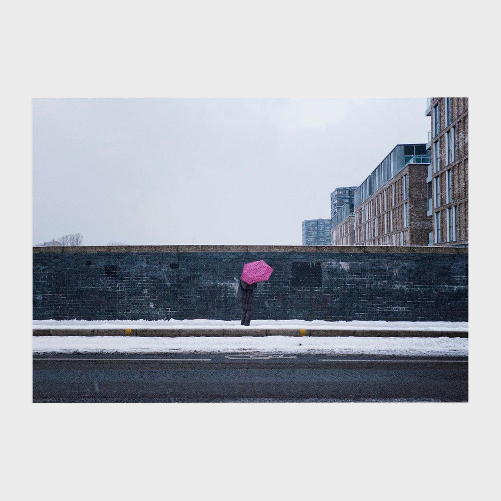 The pink umbrella