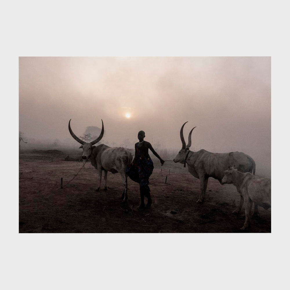 Sunset at Toch Manga Mundari Camp, South Sudan