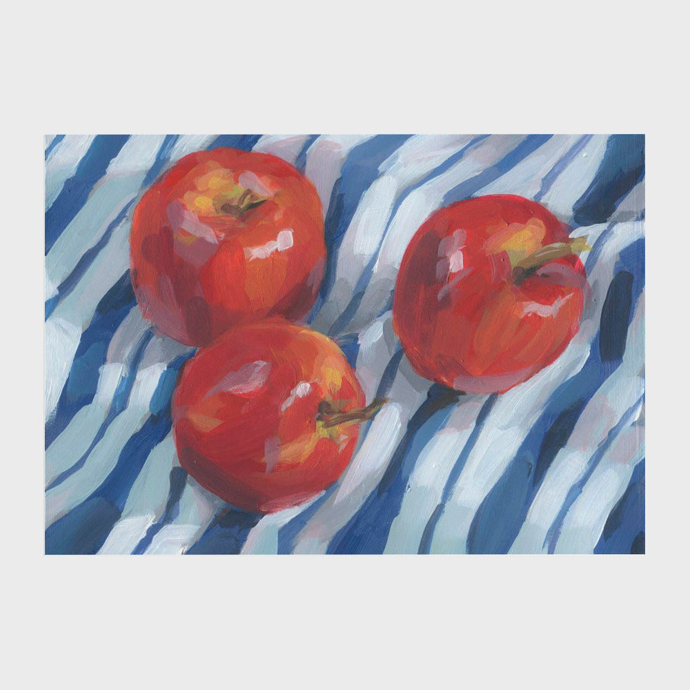 Three Red Apples