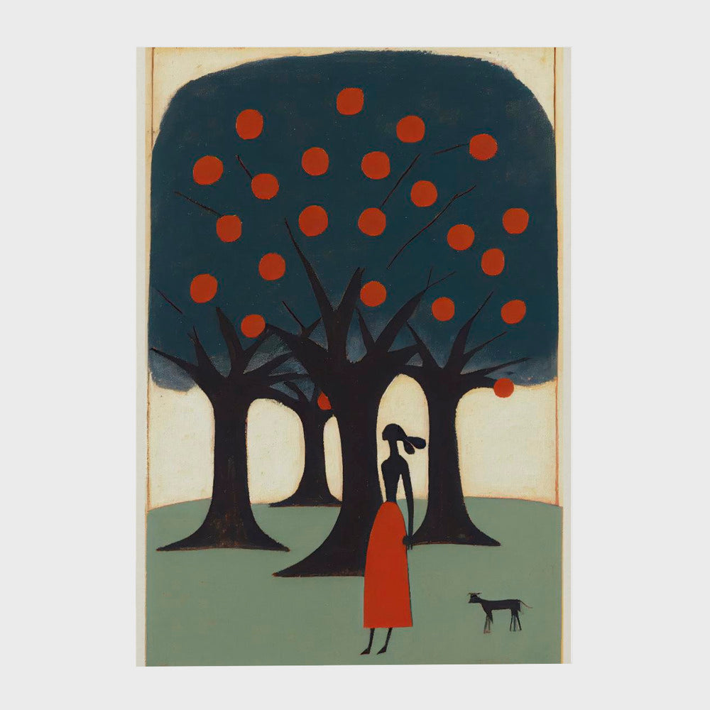 The Woman And The Apple Tree