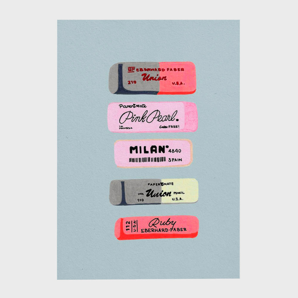 Erasers Art Print