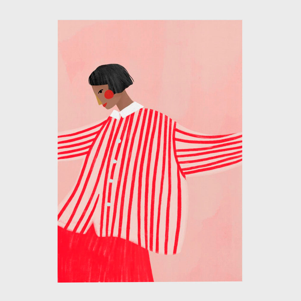 The Woman With the Red Stripes