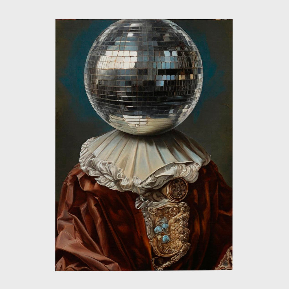 Antique Disco Ball, A Man with Disco head