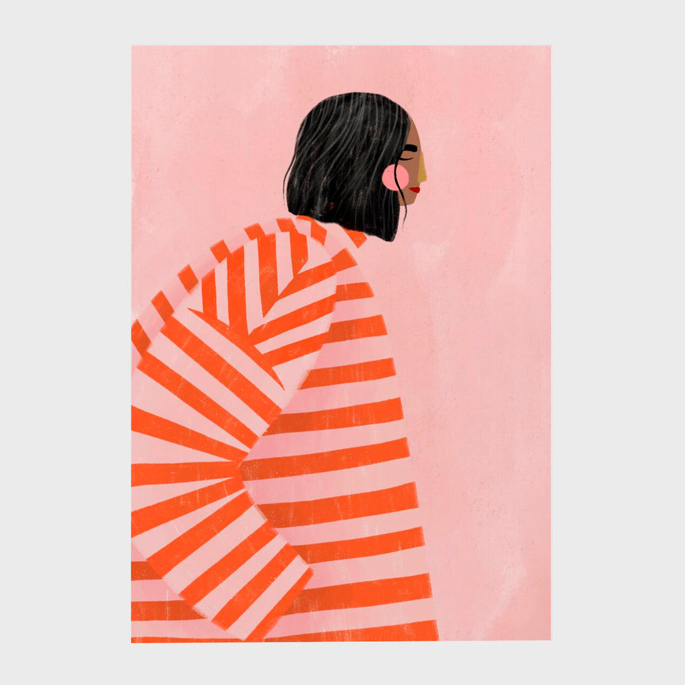 The Woman With the Orange Stripes